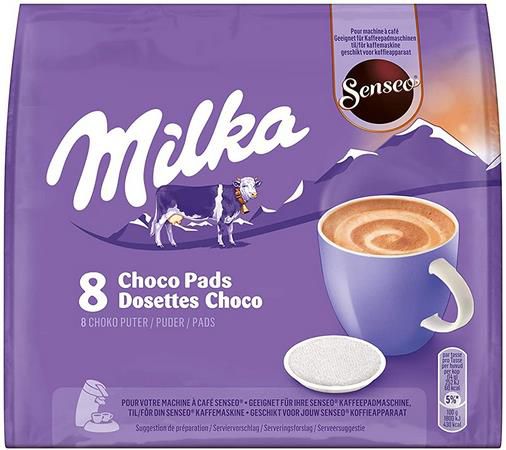 5 x 8 Senseo Milka Kakao Pads, 40 Senseo kompatible Pads ab 10,35€ (statt 15€)   Prime Sparabo
