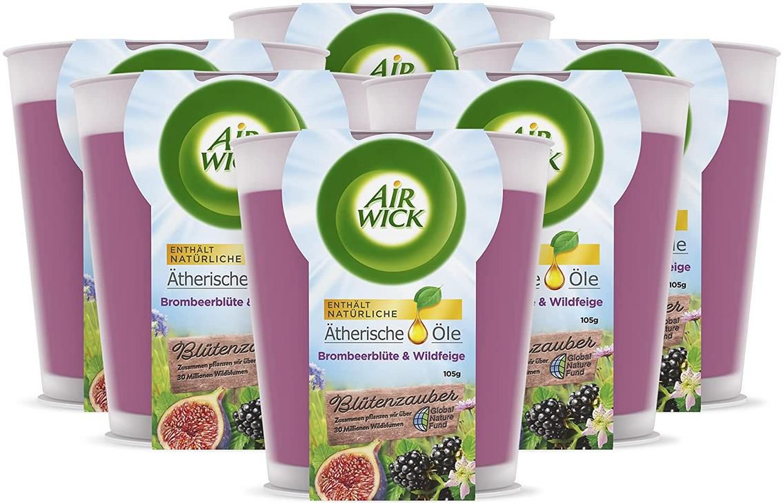 6er Pack Air Wick Wohlfühl Duftkerze im Glas ab 9,58€ (statt 17€)