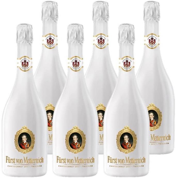 6er Pack Fürst von Metternich Chardonnay Sekt Trocken 6 x 0.75l für 43,42€ (statt 51€)