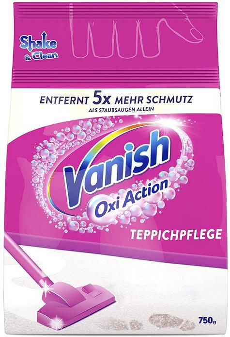 Vanish GOLD Power Pulver Clean&Fresh Großflächen Teppichreiniger 750g ab 3,69€   Prime