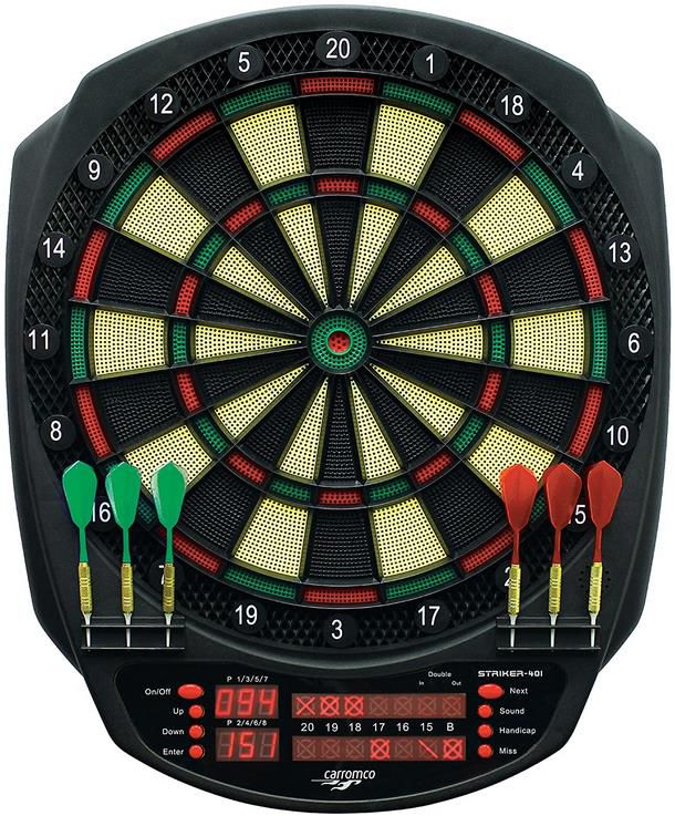 Carromco Striker 401 Dartboard inkl. 6 Softdarts für 39,99€ (statt 55€)