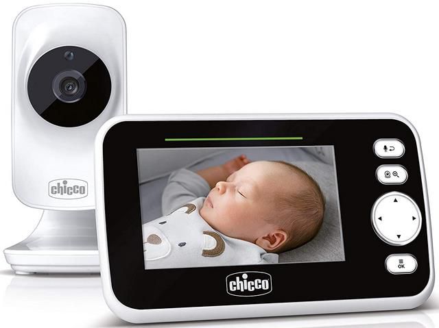 Chicco Deluxe Video Babyphone mit 4,3 LCD Farbbildschirm, 220 m Reichweite und Nachtsicht für 98,71€ (statt 116€)