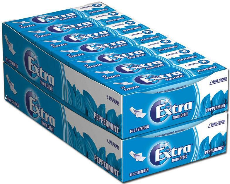 28er Pack Wrigleys Extra Kaugummi Peppermint ab 8,49€ (statt 14€)   Prime Sparabo