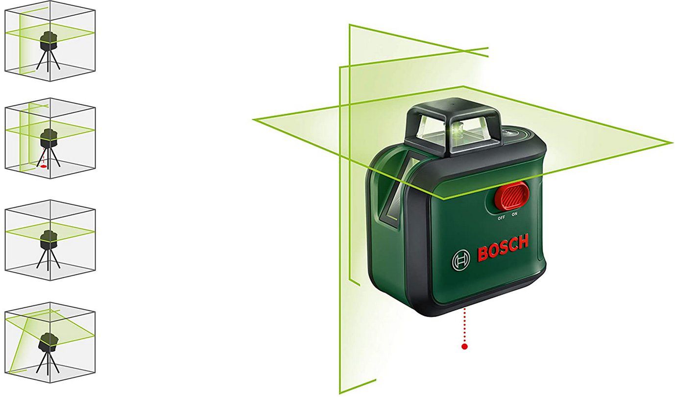 Bosch AdvancedLevel 360 S Kreuzlinienlaser mit Stativ für 123,74€ (statt 162€)