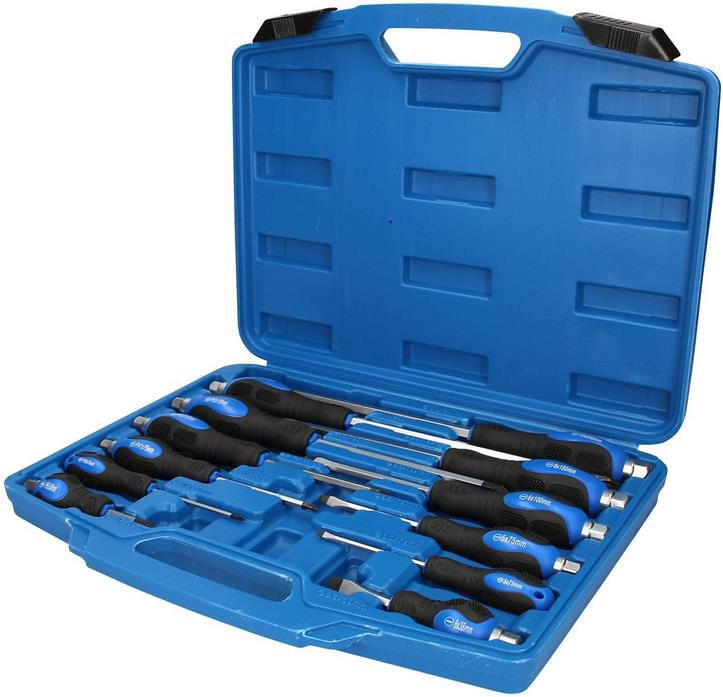 Brilliant Tools BT034012 Schraubendreher Satz mit Schlagkappe, 12 tlg für 17,79€ (statt 24€)   Prime