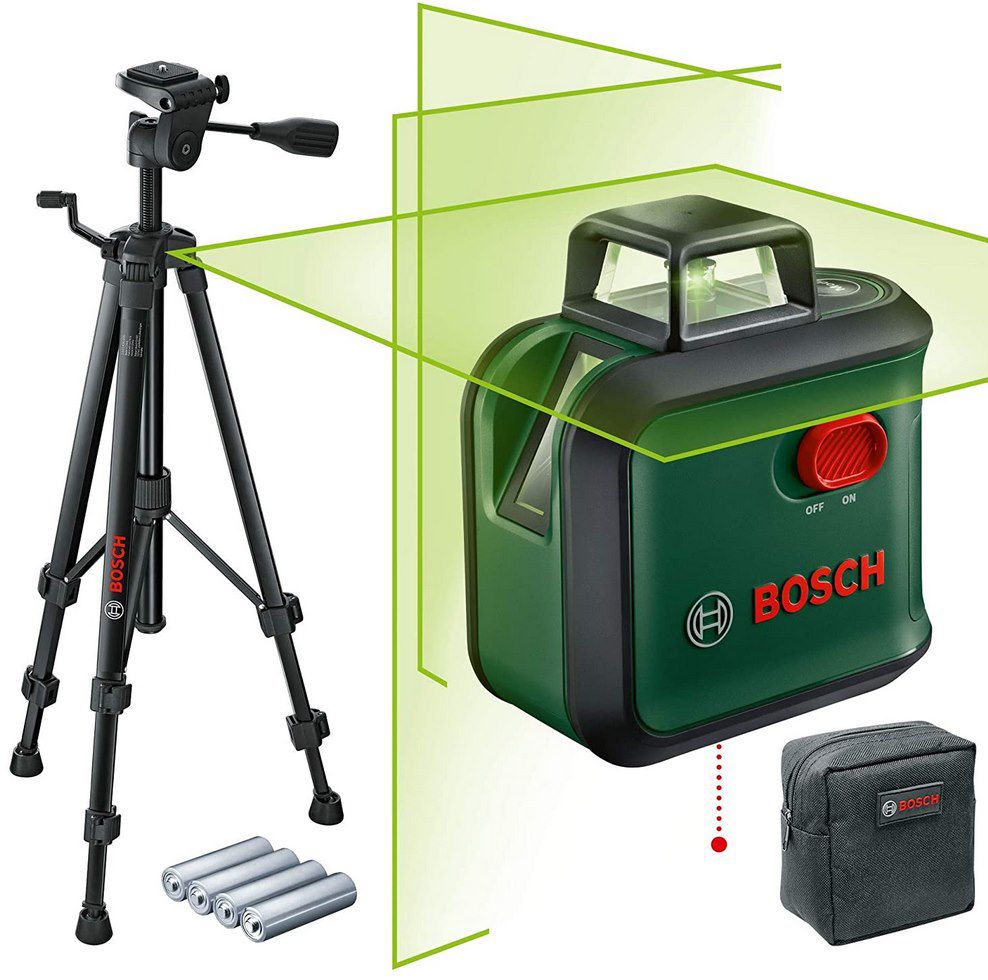 Bosch AdvancedLevel 360 S Kreuzlinienlaser mit Stativ für 118,30€ (statt 169€)