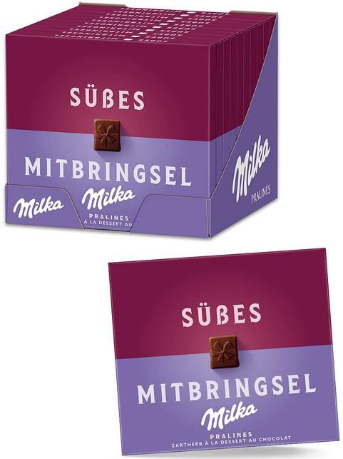 10er Pack Milka Süßes Mitbringsel Pralinen 10 x 110g ab 11,25€ (statt 19€)   Prime Sparabo