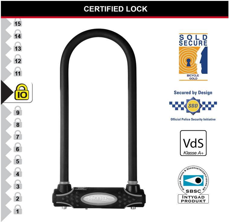 Master Lock Bügelschloss mit Halterung und VDS Klasse A+ für 26,99€ (statt 49€)