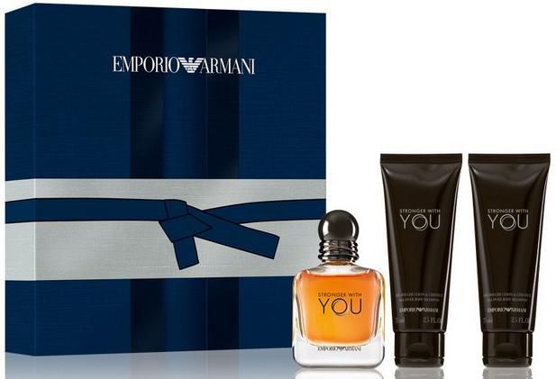 Emporio Armani Stronger With You Geschenkset mit 50ml Eau de Toilette und 2x 75ml Duschgel für 42,95€ (statt 60€)