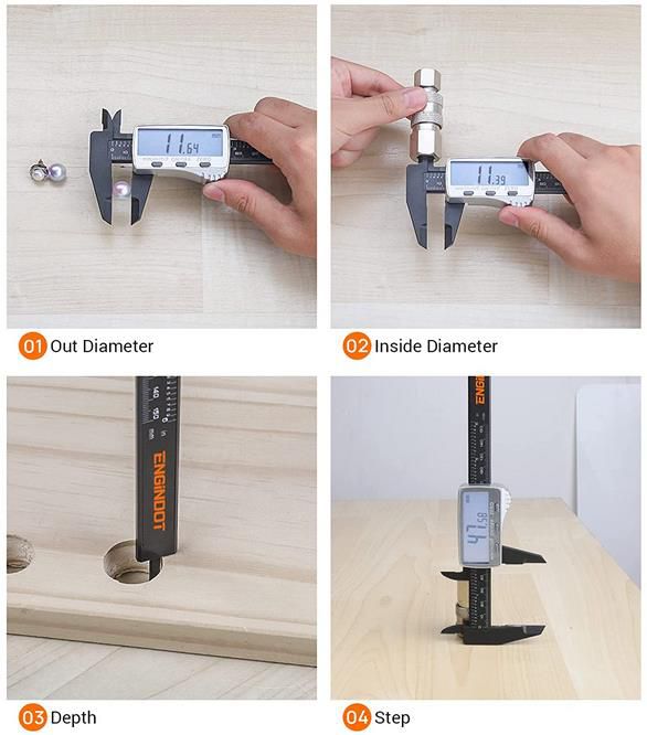 Engindot DC01 Digitaler Messschieber, 150mm mit großer LCD Anzeige für 8,39€ (statt 12€)