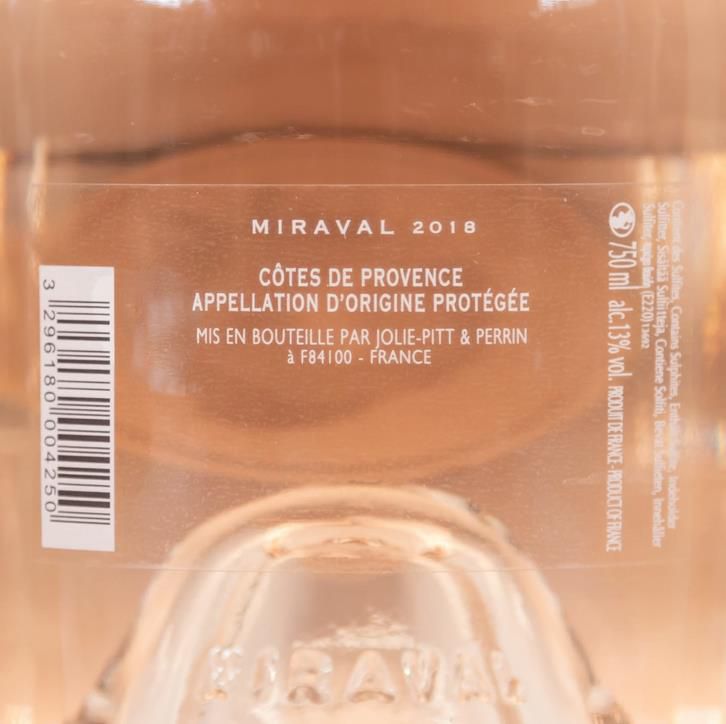 3x Jolie Pitt & Perrin Miraval Côtes de Provence AOC, trocken rosé 0.75L für 38,70€ (statt 43€)