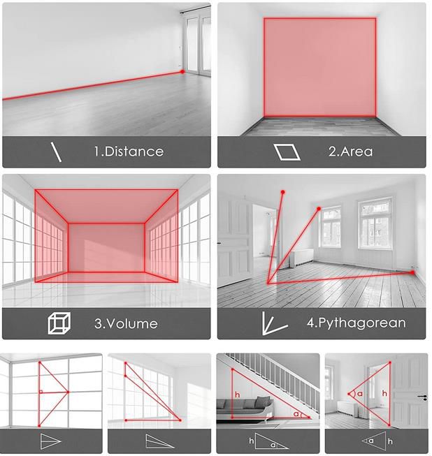 Engindot Digitaler Laser Entfernungsmesser für bis zu 60M und mit Zwei Wasserwaagen für 24,49€ (statt 35€)