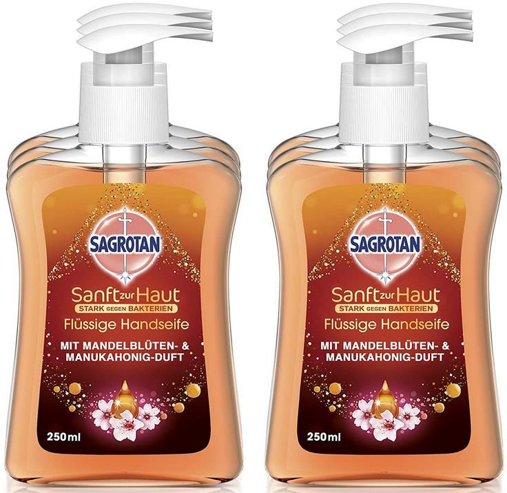🍯 6er Sagrotan Handseife   Mandelblüten & Manukahonig ab 9,89€ (statt 15€)
