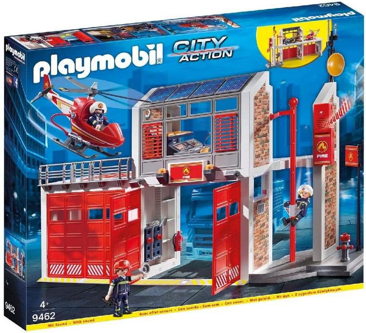 Playmobil 9462   City Action Große Feuerwache mit Sound für 45,99€ (statt 67€)