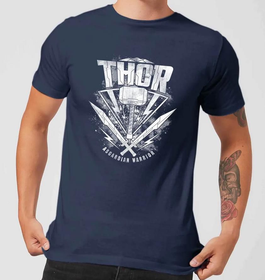 Marvel Thor Ragnarok   Thor Hammer Logo T Shirt für Erwachsene und Kinder für 10,99€ (statt 25€)