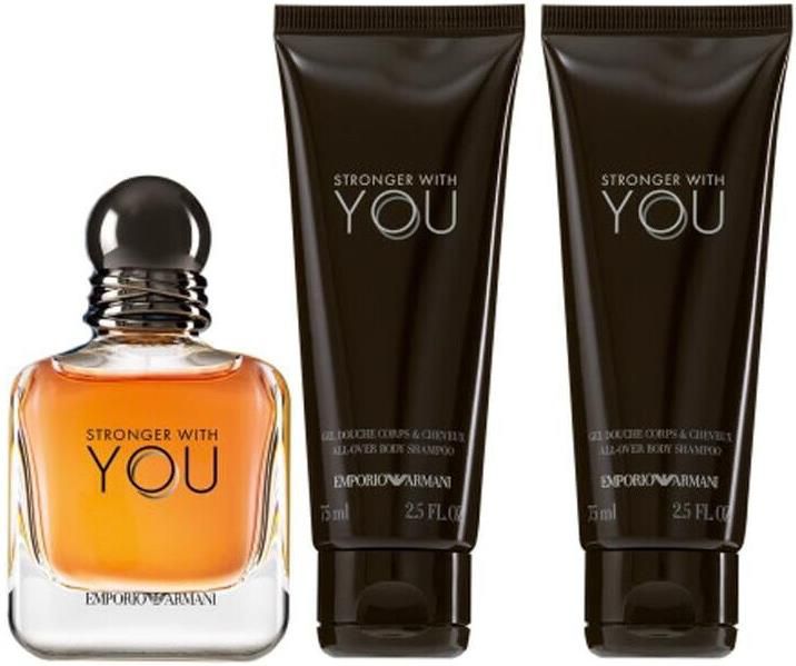 Emporio Armani Stronger With You Geschenkset mit 50ml Eau de Toilette und 2x 75ml Duschgel für 42,95€ (statt 60€)