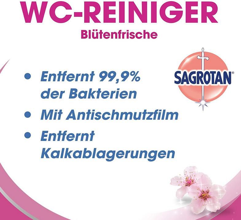4er Pack Sagrotan 2 in 1 WC Reiniger Blütenfrische ab 9,56€ (statt 12€)  Prime