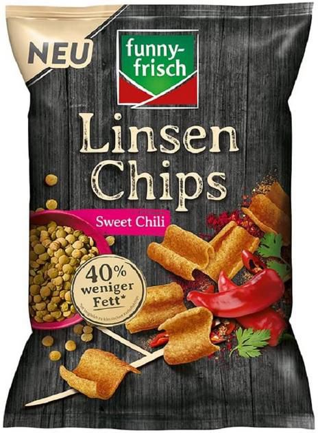 12er Pack funny frisch Linsen Chips Sweet Chili 12 x 90g für 17,49€ (statt 24€)   Prime