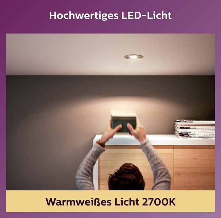 6er Pack Philips LEDclassic Reflektor Lampe, GU10, warmweiß, 2.700 K, 355 Lumen für 11,99€ (statt 16€)   Prime