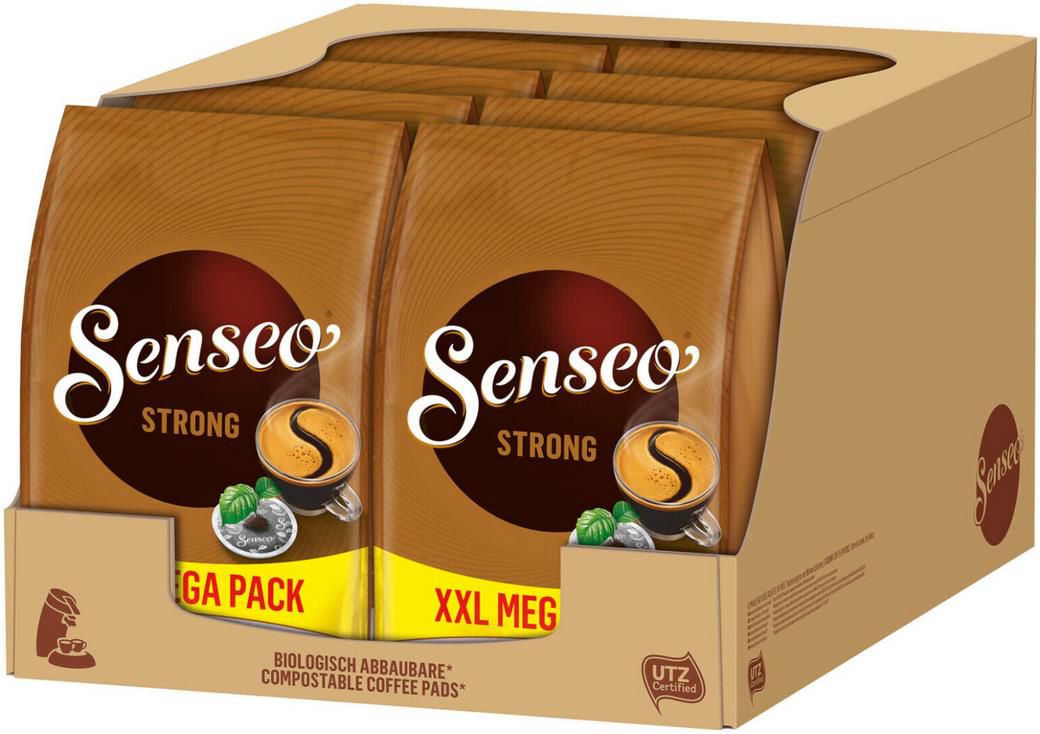 480x Senseo Pads Strong Aromatischer Kaffee   10 Megapackungen XXL x 48 Kaffeepads für 39,96€ (statt 50€)