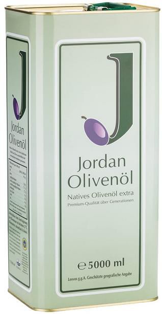 Jordan Olivenöl   Natives Olivenöl Extra im 5 Liter Kanister ab 54,93€ (statt 76€)   Prime Sparabo