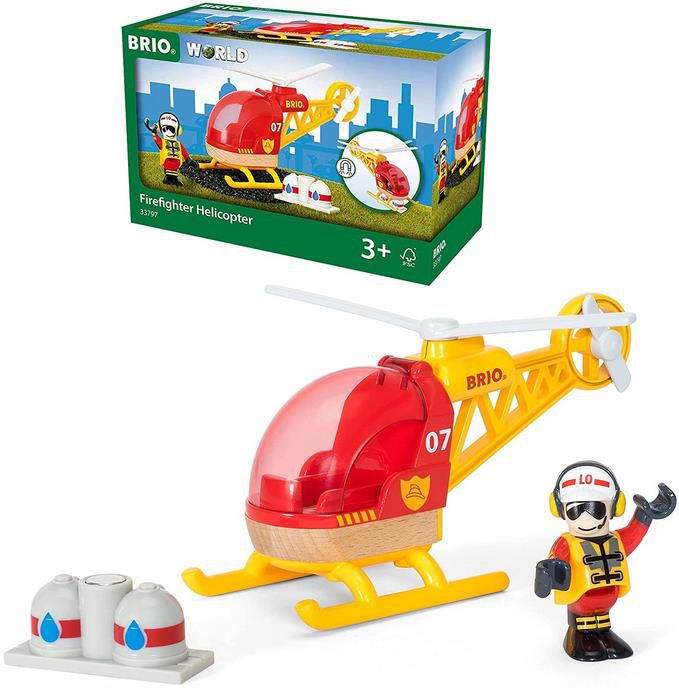 BRIO World 33797   Feuerwehr Hubschrauber für 8,96€ (statt 14€)   Prime