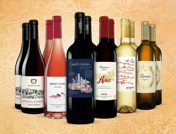 Vinos Amigos Paket mit 12 Flaschen Wein für 68,40€ (statt 127€)
