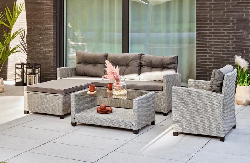 TrendLine Madison Terrassen und Balkon Sofa Set inkl. Sitz und Rückenkissen für 499€ (statt 649€)