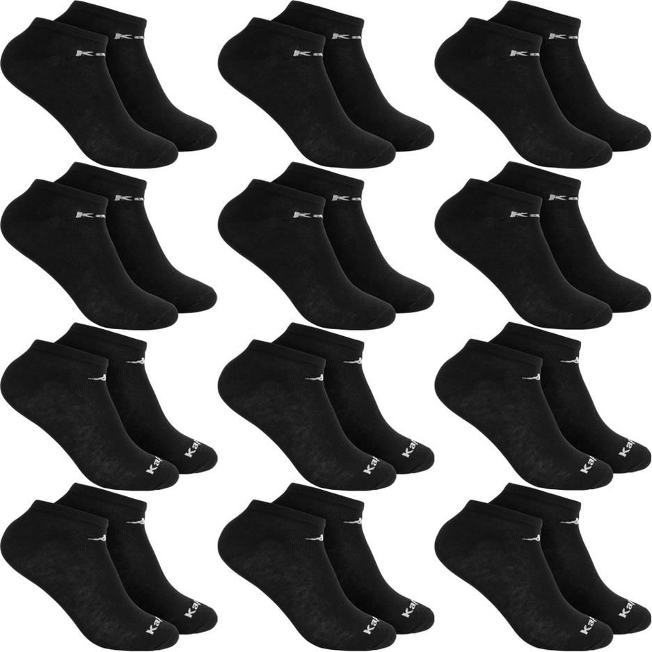 12 Paar Kappa Sneakersocken in Schwarz oder Weiß für 13,99€ zzgl. Versand