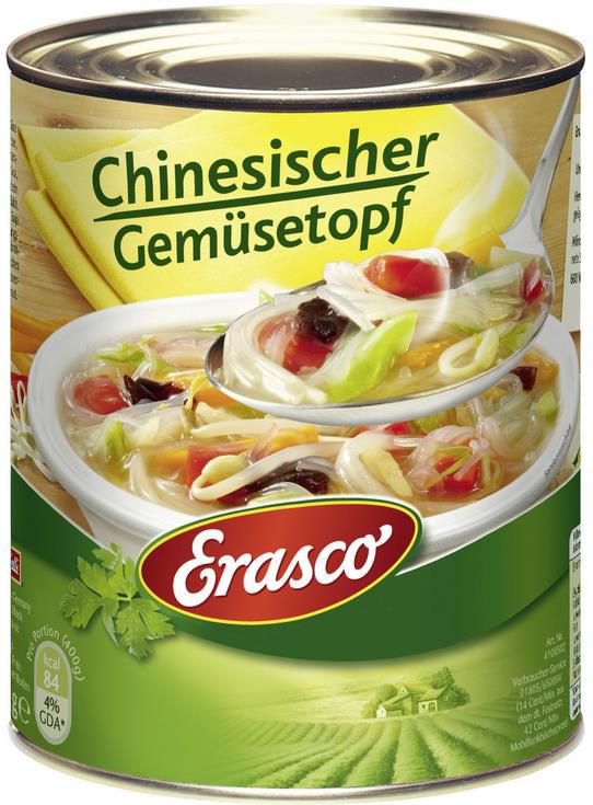 8x Erasco Chinesischer Gemüsetopf vegetarisch 8 x 800g ab 18,55€ (statt 24€)   Prime Sparabo