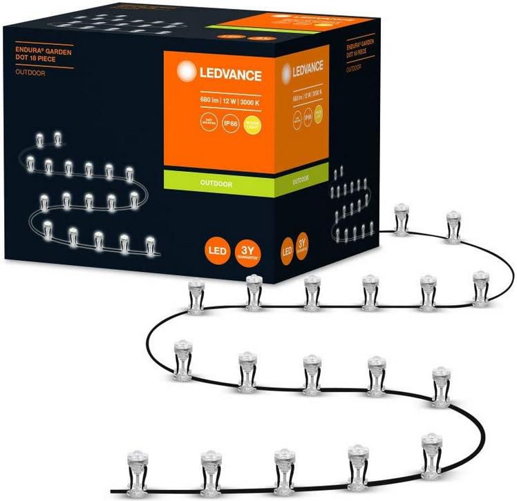 2 x LEDVANCE LED Endura Garden Dot LED Outdoor Lichterkette mit 18 LEDs für 30,90€ (statt 74€)