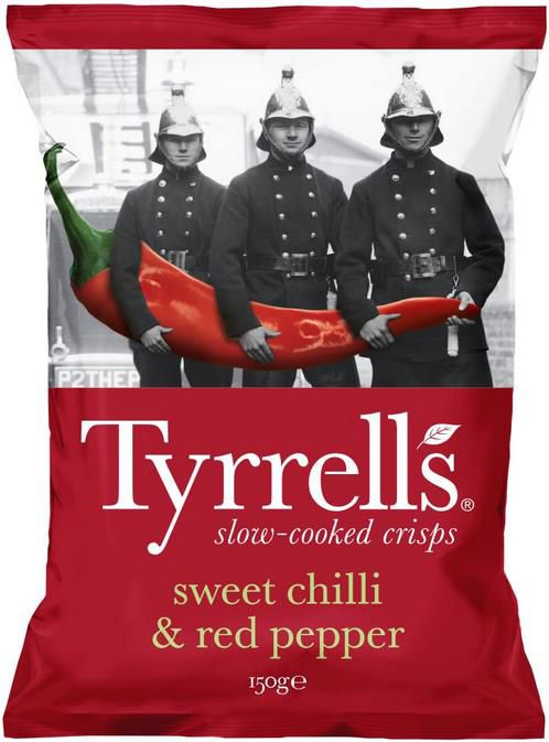 4x Tyrrells Slow cooked Crisps Sweet Chili 4 x 150 g ab 5,06€ (statt 9€)   Prime