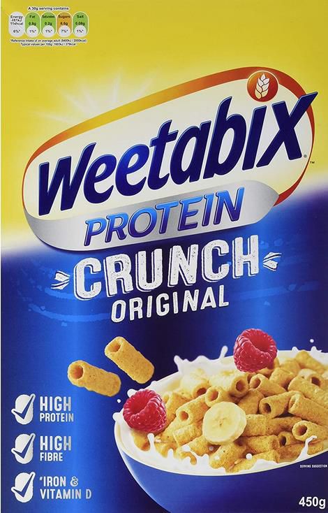 Weetabix Protein Crunch   Frühstücksflocken mit viel Protein 450 g ab 3,03€   Prime Sparabo