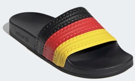 adidas adilette red/core black/yellow Deutschland für 17,15€ (statt 25€)