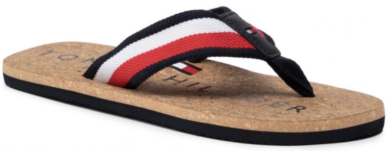 Tommy Hilfiger Cork Signature Strap Flip Flops für 28€ (statt 36€)