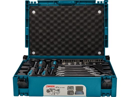 Makita E 11542 Handwerkzeugset im MAKPAC mit 87 Teile für 118,90€ (statt 168€)