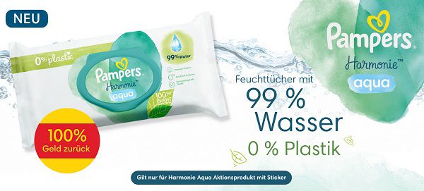 Pampers Harmonie Aqua Feuchttücher kostenlos ausprobieren