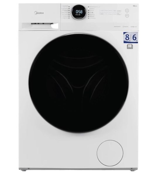 MIDEA MF200D86B 1452 Waschtrockner (8kg / 6kg, 1400 U/Min) für 349€ (statt 421€)