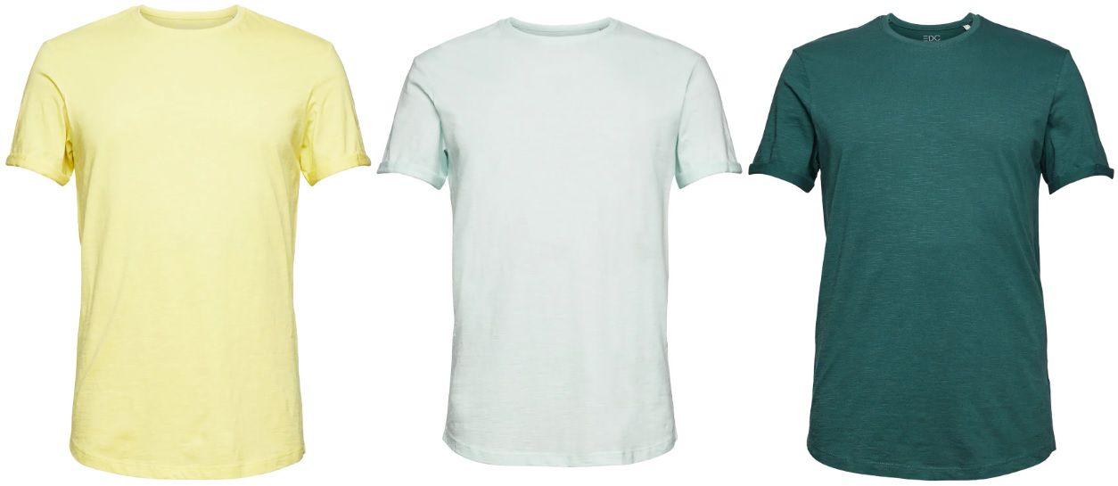 edc By Esprit T Shirts Slub Jersey in verschiedenen Farben ab 10,39€ (statt 13€)
