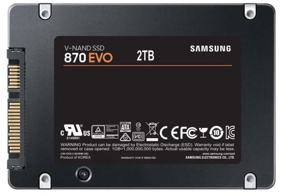 Samsung 870 EVO   Interne 2TB SATA SSD für 96,63€ (statt 112€)