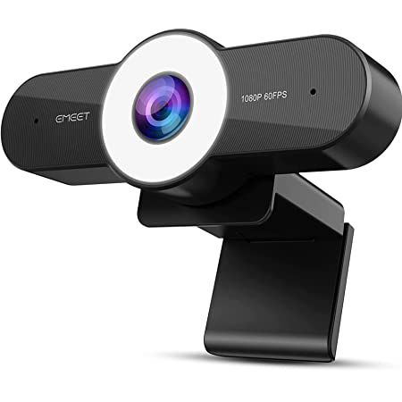 eMeet C970L 1080p Webcam mit 60 fps, Autofokus & Ringlicht für 41,99€ (statt 60€)