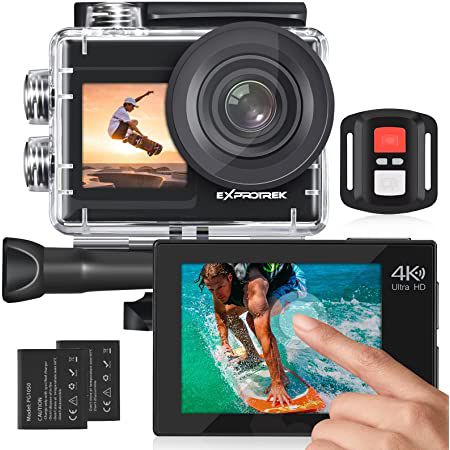 ‎Exprotrek Action Cam 4K &#8211; 20MP Kamera 170° Ultra-Weitwinkel für 54,99€ (statt 110€)