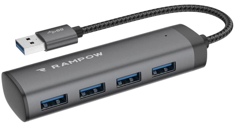 RAMPOW USB Adapter mit 4x USB 3.0 für 9€ (statt 14€)   Prime