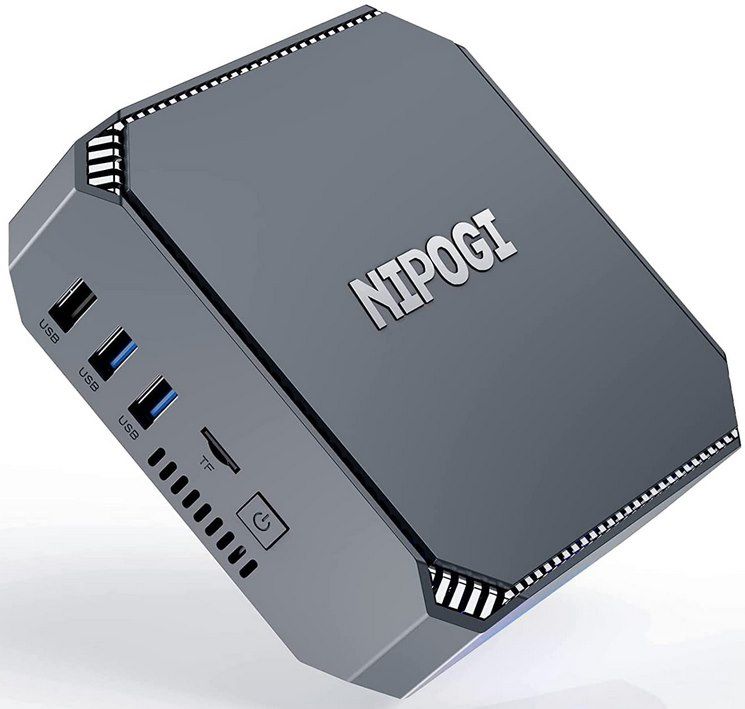 NiPoGi Mini PC mit Pentium J4205 + 12GB/256GB + Win 10 Pro für 194,23€ (statt 290€)