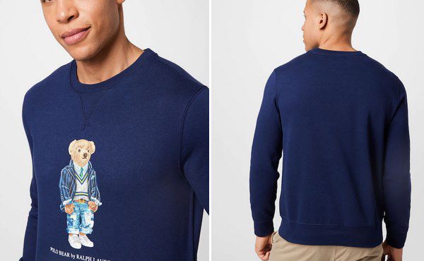 Ralph Lauren Sweatshirt Polo Bear Polo in Blau für 129€ (statt 150€)