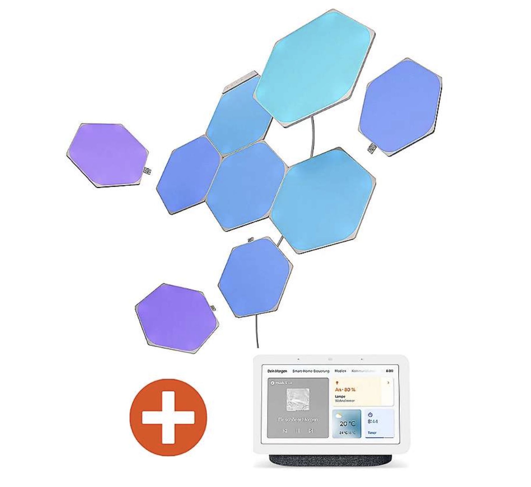 Nanoleaf Shapes Hexagons Starter Kit + Google Nest Hub (2. Gen) für 159€ (statt 233€)