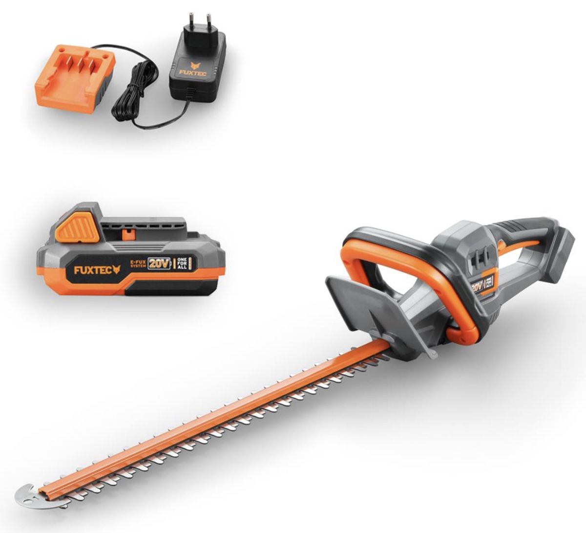 Fuxtec FX E1HS20 20V Akku Heckenscheren Set für 48,60€ (statt 64€)