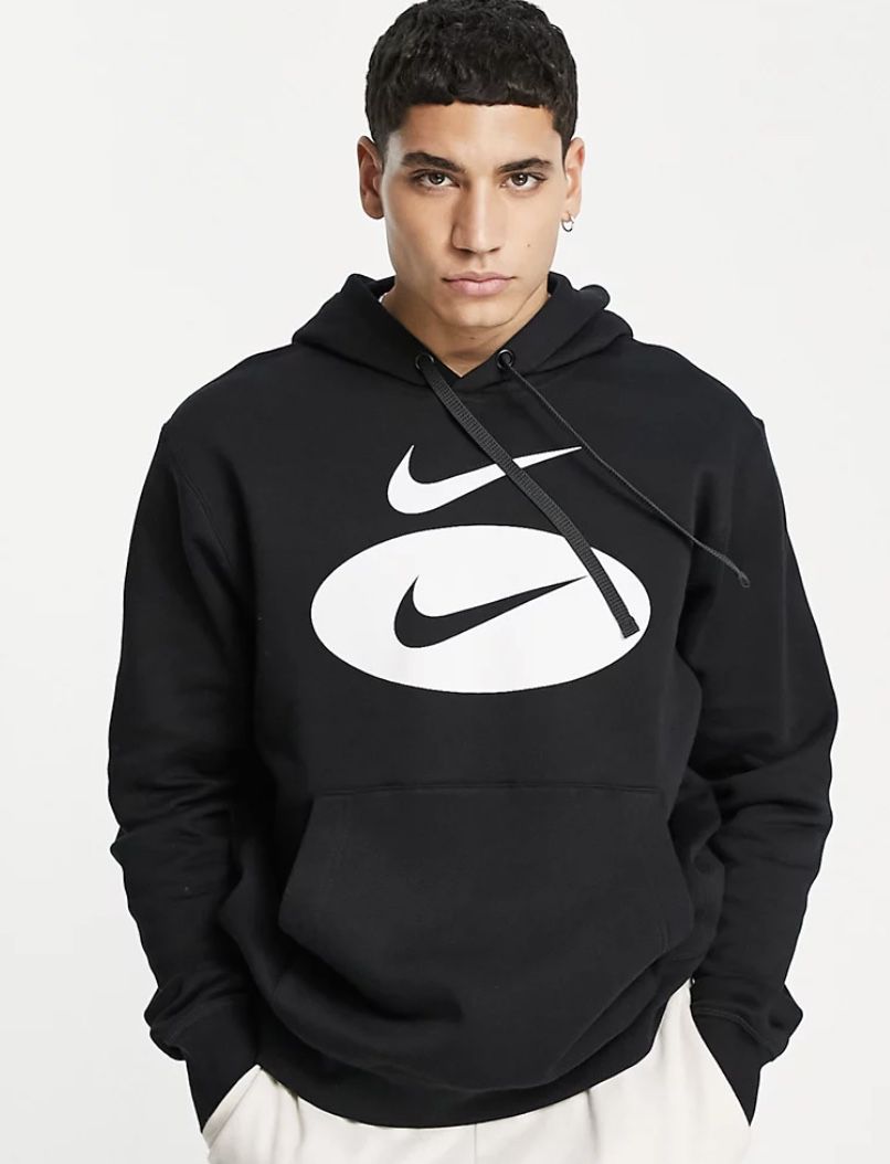 Nike Herren Kapuzenpullover mit großem Swoosh Logo für 30€ (statt 60€)   S, M, L