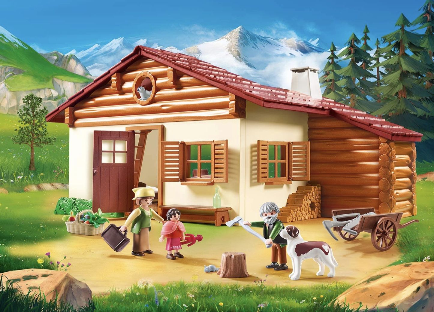 Playmobil Heidi 70253   Heidi und Großvater auf der Almhütte für 27,67€ (statt 36€)