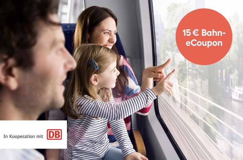 DKB Kunden: 15€ Deutsche Bahn eCoupon gratis